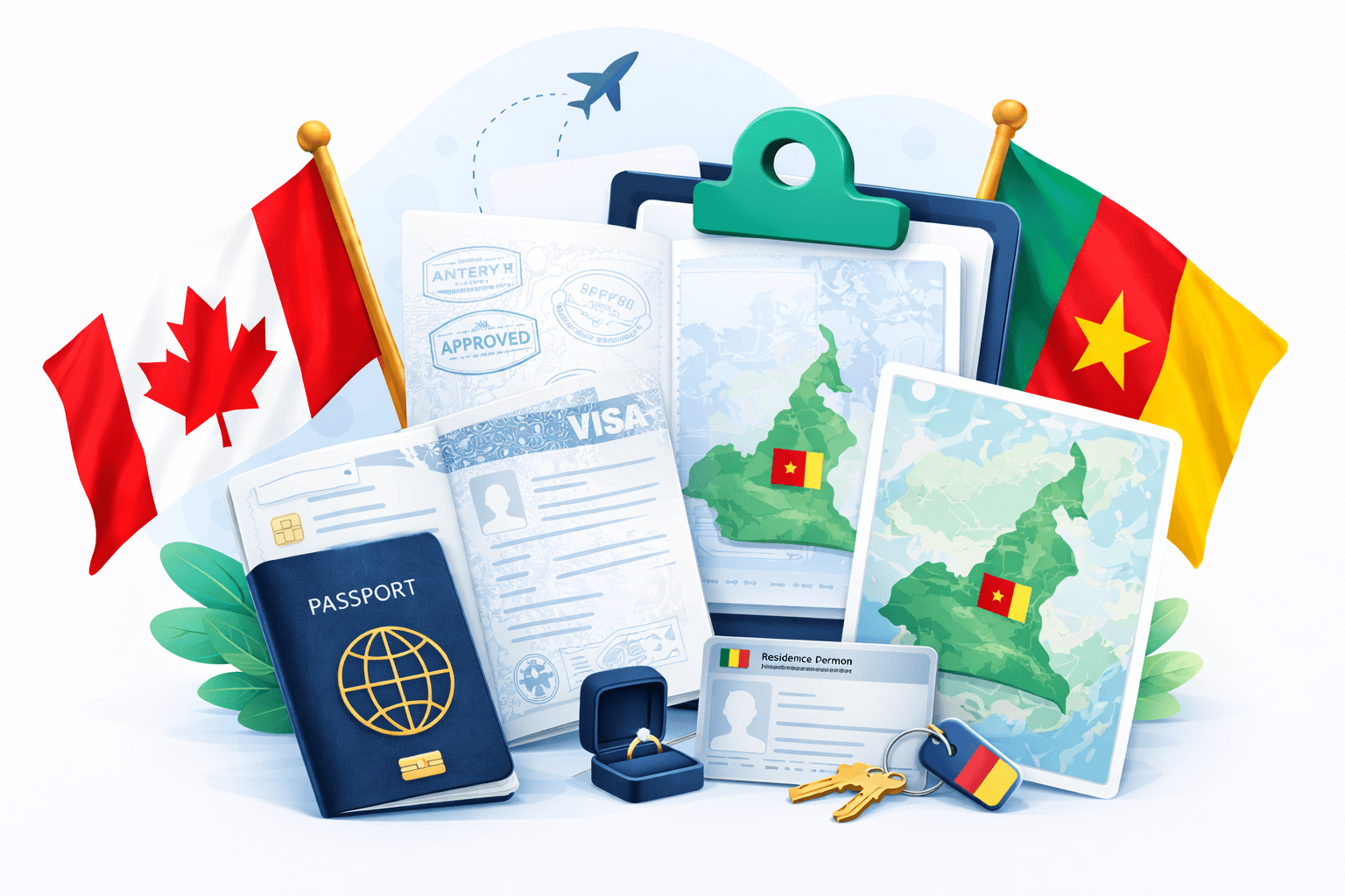 Residence formalities illustration