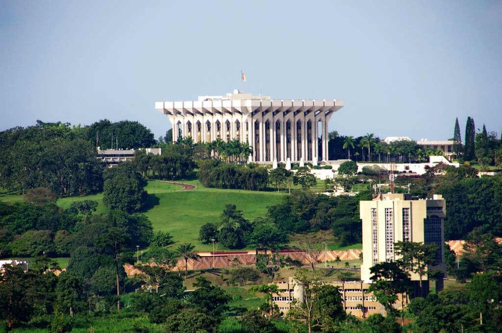 Tourist monument and landscape in Cameroon